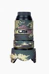 CAMOCOAT Lens Cover for Nikon AF-S FX Nikkor 24-70 mm f/2.8E ED | Water Resistant & All Terrain Protection | Mottled Wood Green