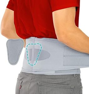 Vive Lower Back Support Brace for Men & Women - Dual Adjustable Lumbar Belt for Heavy Lifting, Herniated Disc, Sciatica, Scoliosis, & Thoracic Pain Relief - Compression Posture Device for Work or Home