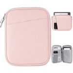 TiMOVO 6-7 Inch Tablet Sleeve for All-New Kindle 2022/10th Gen 2019 /Kindle Paperwhite 11th Gen 2021/Kindle Oasis E-Reader, Protective Case with Pocket for Kindle (8th Gen, 2016), Pink