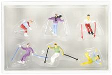 Preiser 1:87 HO Scale Downhill Skiers (Pack of 6)