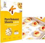 Katbite 12x16 Inch Parchment Paper Sheets with Grid Lines, Precut Baking Paper, Non-Stick & Heavy Duty, Half Sheet Parchment Paper for Cookies, Cup Cake Baking, Cooking, Air Fryer, Steaming, Grilling