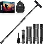 aiGear Premium Walking Hiking Stick CNC Machined Outdoor Trekking Poles Color Black(G2647)