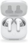 QCY T13 Wireless Bluetooth Earbuds with Microphone, Waterproof in Ear Headphone ENC Noise Cancelling, Deep Bass, 40H Playtime, Touch Control Ear Buds (White)