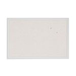 U Brands Cork Linen Bulletin Board, 20 x 30 Inches, White Wood Frame (2074U00-01)