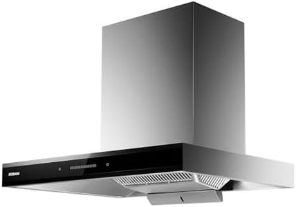 ROBAM Wall Mount Range Hood 36" A832, 1100 CFM with 9-Speed Slide & Touch Control, Ductless/Ducted Convertible Kitchen Hood, Delay Shutoff and Oil Separation with the Charcoal Filter