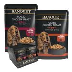 HiLife Banquet - Wet Dog Food - Flaked Chicken Breast, Rice, Liver, Veg - 100% Natural Ingredients, 100 g (Pack of 30)