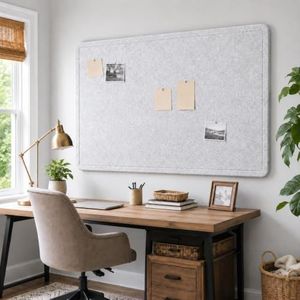 Large Felt Bulletin Board for Wall, Foldable Pin Board, 72" x 48"