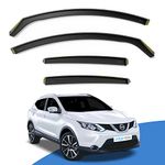 EdgeVisors Wind Deflectors Set Fits: Nissan QASHQAI MK2 2014-2021 5 Door SUV 4pc