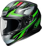 Shoei NXR Stab Motorcycle Helmet XS Grey Black Green (TC-4)
