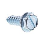 Prime-Line 9025421 Sheet Metal Screw, Self-Tapping, Slotted Hex Washer Head, 10 X 5/8 in, Zinc Plated Steel, Pack of 100