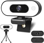 Webcam with Ring Light Microphone -