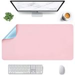 Urbanmade Mouse Pad Large Office Table Accessories Desk Mat Large Gaming Mouse Pad Desk Accessories Extended Mouse Pad Gaming Desk Pad Laptop Pad Study Table Accessories Keyboard Mousepad-Pink Blue