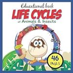 Educational Book Life Cycles of Animals and Insects: Non Fiction and Fact-filled Picture Book about Bees for Toddlers, Kids, Children. Montessori Activity Book Kids Ages 4-8