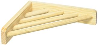 Prevue Pet Products 3300 Wood Corner Shelf Laddered Platform for Bird Cages, 7 by 7-Inch