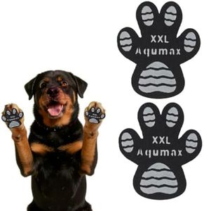 Aqumax Dog Anti Slip Paw Grips Traction Pads,Dog Feet Stickers with Stronger Adhesive,Paw Protection to Provide Traction for Slippery Floors,Essentials for Senior Dogs,12 Sets (48 pcs) XXL Black