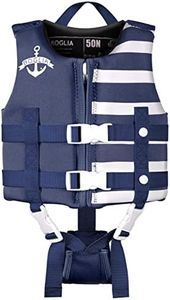 Boglia Enfant en Bas âge Swim Gilet, Floaties pour Enfants en Bas âge, Kid Vest Maillot de Bain avec flottation Sangle de sécurité réglable pour Unisexe Enfants, Bleu Profond S