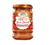 Sacla Pesto Italian Sun Dried Tomato - Perfect with Pasta, Roasted Veg, Pomodoro and Soups - Made with Basil Leaves, Sundried Tomatoes, Cheese and Nuts - 190g (Pack of 1)