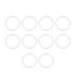 sourcing map Silicone O-Ring, 31mm OD, 25mm ID, 3mm Width, VMQ Seal Rings Gasket, White, Pack of 10