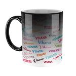 FurnishFantasy Personalised Happy Birthday Ceramic Color Changing Coffee Mug - Best Birthday Gift for Son, Daughter, Brother, Sister, Gift for Kids, Return Gift - Color - Magic Mug, Name - Vihana