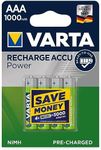 Varta 1 x 4 Professional Nimh 1000mAh AAA Nickel Metal Hydride (Nimh) 1000mAh 1.2V Rechargeable Battery - Ila Battery Rechargeable (1000Mah, Nickel Metal Hydride (Nimh), AAA, 1.2V, Silver)