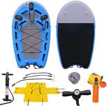 Inflatable Floating Life Saving rafts Inflatable Water Floating Lifeboats Sled Board for Professional Emergency Rescue by Lifeguards, Surfing(72.83 x 41.33 x 5.90 inches, 1 Set Blue)