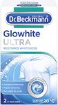 Dr. Beckmann Glowhite ULTRA | Restore White Laundry | Treat Greying | Instant Whiteness | 2 In-Wash Sachets