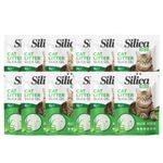 FabFinds Aloe Vera Cat Litter Antibacterial Non CLumping Cat Litter Crystals Gel Long Lasting Odour Control Dust Free Cat Litters 5L (12 Pack Aloe Vera)