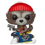 Funko POP!. Bobble Marvel: Holiday-Rocket Raccoon Collectible Figure - Guardians Of the Galaxy - Collectable Vinyl Figure - Gift Idea - Official Merchandise - Toys for Kids & Adults - Movies Fans