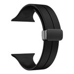 HUMBLE Magnetic Watch Strap Compatible with 42mm/44mm/45mm/49mm, Soft Silicone Sports Wristband for Watch Series 7/6/5/4/3/2/1/SE (Watch Not Included)