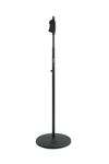 Gator Frameworks GFW-MIC-1201 Deluxe 12" Round Base Microphone Stand with One-Handed Height Adjustment Black