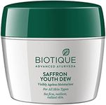 Biotique Bio Saffron Dew Youthful Nourishing Day Cream for All Skin Types, 175g