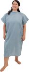 Careoutfit Hospital Gown Back Tie - Blue or White - 3 Pack, Blue, Width: 52 inches, Height: 4E+1 inches, Length: 4E+1 inches