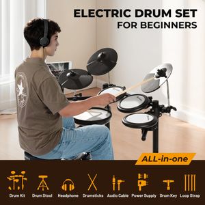 CAHAYA Electric Drum Set Kit – Digital Drums for Beginners