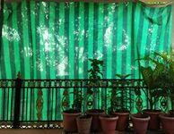 AGK Enterprises Green Shade Net for Garden/Balcony(10 X 10 FT. with Niwar 90-95% HIGH Density (10 X 10 FT., Green)