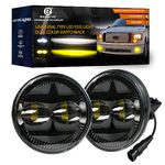 For f150 LED Fog Lights Compatible with 2006-2014 F150 Ranger 2008-2011 Expedition 2007-2014 Fog Lamps, Dual Color DOT Approved Bumper Driving Light Kit (Dual Color Light) (Dual Color Light)