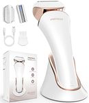 PRITECH Rechargeable Women Razor, Cordless Electric Razor for Women Wet & Dry Use, Portable Lady Shaver for Legs, Arms, Underarms Ipx6 Waterproof Electric Shaver for Women Charge by USB & Dock,Gold