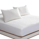 King Size Bed Waterproof Bamboo Mattress Protector-Cooling Fitted Mattress Pad Cover with Deep Pocket Up to 18''-Hypoallergenic
