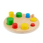 Eduedge Turn N Match for enhances Concentration, Visual Discrimination, Develops Mathematical Skill, Wooden Learning Toy for Kids Above 3 Years, Preschool Activity Kit, for Baby Boys & Girls