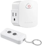 DEWENWILS Remote Control Outlet, Upgraded Version Wireless Remote Light Switch for Lamp, Household Appliances, 15A/1875W, 100 FT Long Range, Compact Side Plug, ETL Listed, White