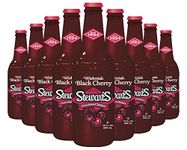 Stewart's Wishniak Black Cherry Soda, 12 fl oz (24 Glass Bottles)