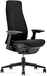 Haworth Fern Office Chair – Ergonomic and Stylish Desk Chair with Breathable Mesh Finish - Without Lumbar Support (Coal)