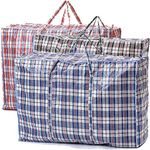 VIROSA EXTRA LARGE Strong and Durable Laundry Bags | PACK of 3 | 80cm x 60cm | Ideal for Laundry/Moving House/Shopping/Storage | Reusable Store Zip Bag