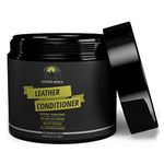 Leather Ranch Leather Conditioner Cream, 0.25l - Natural Leather Restorer for Sofas, Car Seats, Bags & More, Prevents Cracking, Peeling, Color Fading