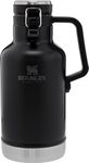 Stanley Classic Easy-Pour Growler, Insulated Growler Keeps Beer Cold & Carbonated made with Stainless Steel Interior, Durable Exterior Coating & Leak-Proof Lid, Matte Black, 64 OZ / 1.90 L