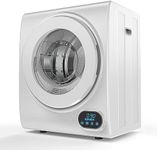 ROVSUN Portable Clothes Dryer, 110V 850W High End Front Load Laundry Tumble Dryer, 1.5 cu.ft Electric Dryer with Stainless Steel Tub & LCD Touch Panel for Apartment, Dorm