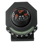 Car Compass Dashboard 180° Adjustable Folding Marine Compass with Luminous Inclinometer Adhesive Tape for Boat Car Vehicle Navigation