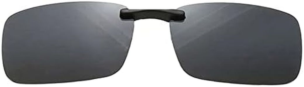SagaSave Polarized Unisex Clip on Sunglasses, Anti-UVA UVB Flip Up Sunglasses for Driving Fishing Cycling Holiday Sun Men Women, Black Grey