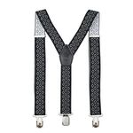 PELUCHE Voguish Abstract Black Suspender (3.5cm width)