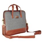 DERBEN CLOVE® 15.6 Men and Women Laptop, MacBook Shoulder Messenger Sling Office Bag - Grey