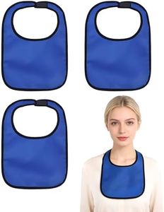 Neck Wound Waterproof Cover, Waterproof Fabric, Blue, 3 Pcs Tracheostomy Shower Cover, Waterproof Laryngectomy Neck Stoma Protector, Breathable & Adjustable, for Post-Surgery Shower Care, Reusable